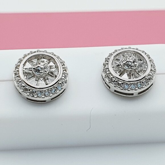 "925 Sterling Silver Cubic Zirconia Earrings, U19254572 - Picture 9 of 11